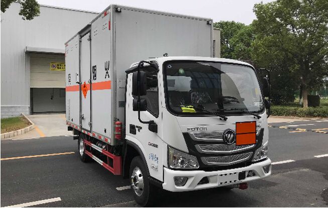 歐馬可藍牌爆破器材運輸車